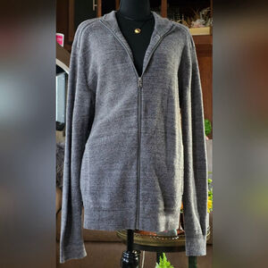 MICHAEL Michael Kors Men's Charcoal Zip-Up Sweater